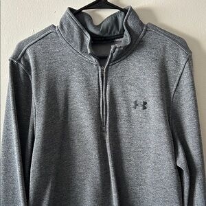 Under Armour Heather Gray Half-Zip Top